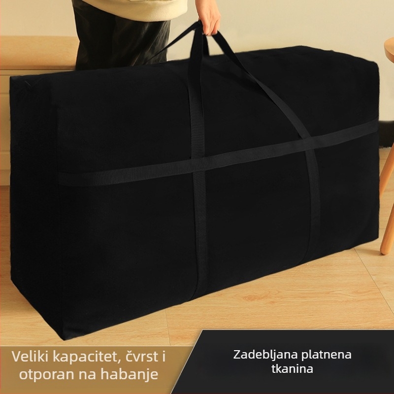 Platnena prijevozna torba s ručkama – otporna na prašinu, velik kapacitet za pokrivače i odjeću