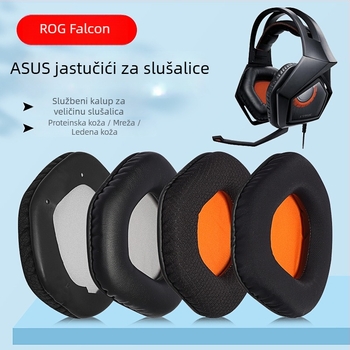 Zamjenske navlake za uši za Asus Strix 7.1 Raptor slušalice – pjena i sintetička koža