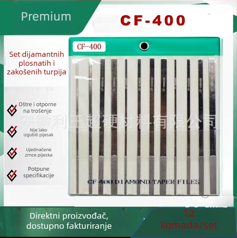 Dijamantni set ravnih i nagibnih pilnika CF-400 za oblikovanje kalupa