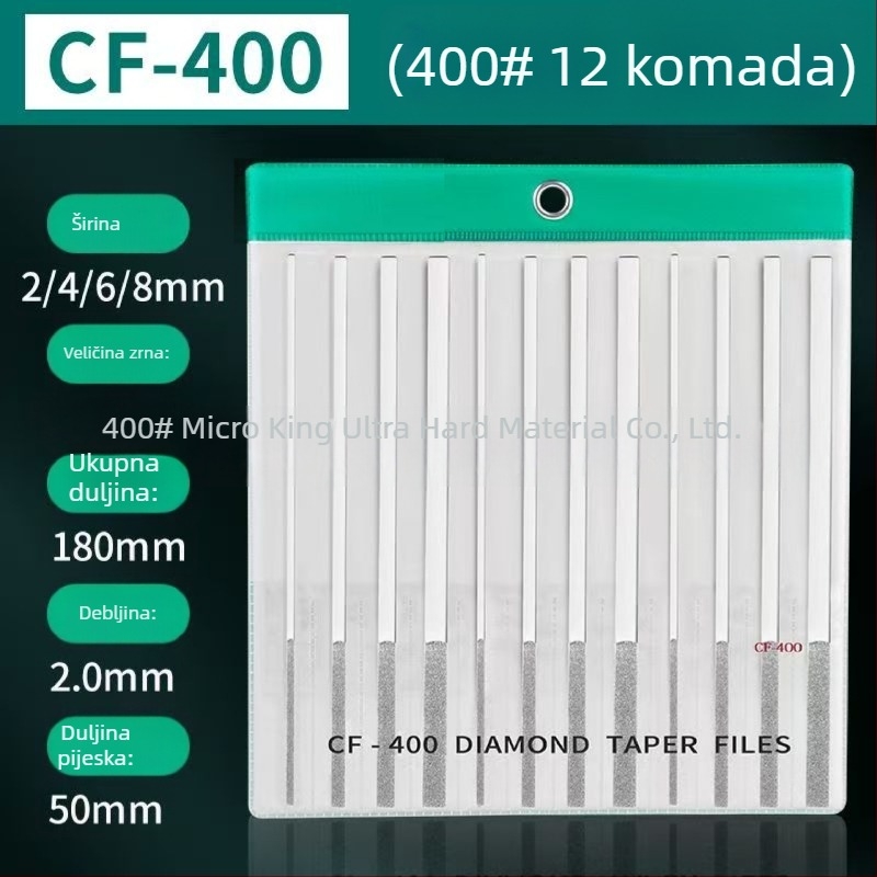 Dijamantni set ravnih i nagibnih pilnika CF-400 za oblikovanje kalupa