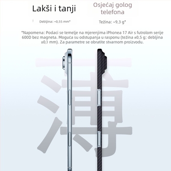 Futrola za mobitel na veliko za Apple iPhone Air, magnetska Kevlar-aramid futrola s lychee uzorkom, visokokvalitetni dizajn