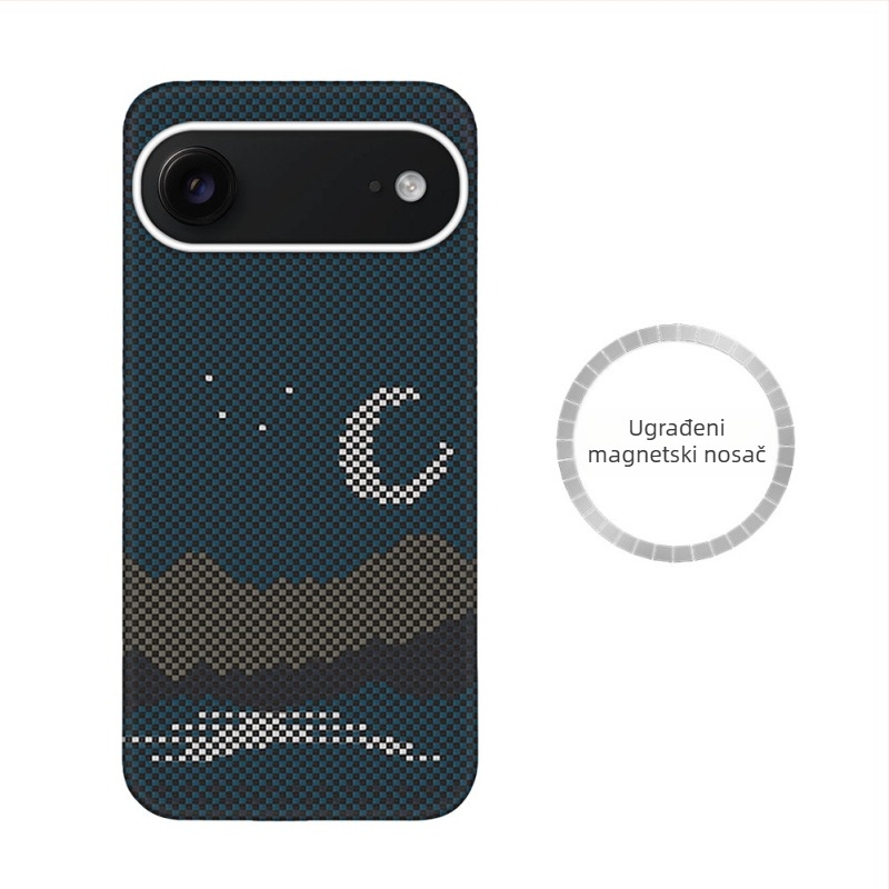 Futrola za mobitel na veliko za Apple iPhone Air, magnetska Kevlar-aramid futrola s lychee uzorkom, visokokvalitetni dizajn