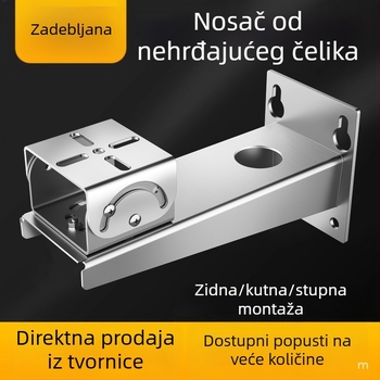 Kamera za nadzor otporna na eksplozije s bazom od 304 nehrđajućeg čelika, debela baza, duckbill glava i nosač tipa kliješta s gimbalom za rudarski prostor
