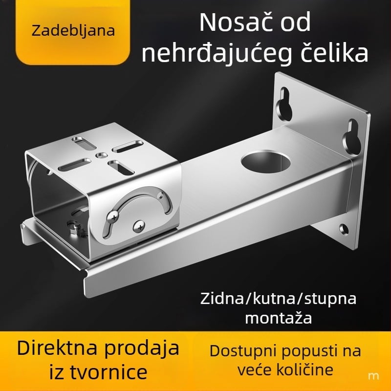 Kamera za nadzor otporna na eksplozije s bazom od 304 nehrđajućeg čelika, debela baza, duckbill glava i nosač tipa kliješta s gimbalom za rudarski prostor