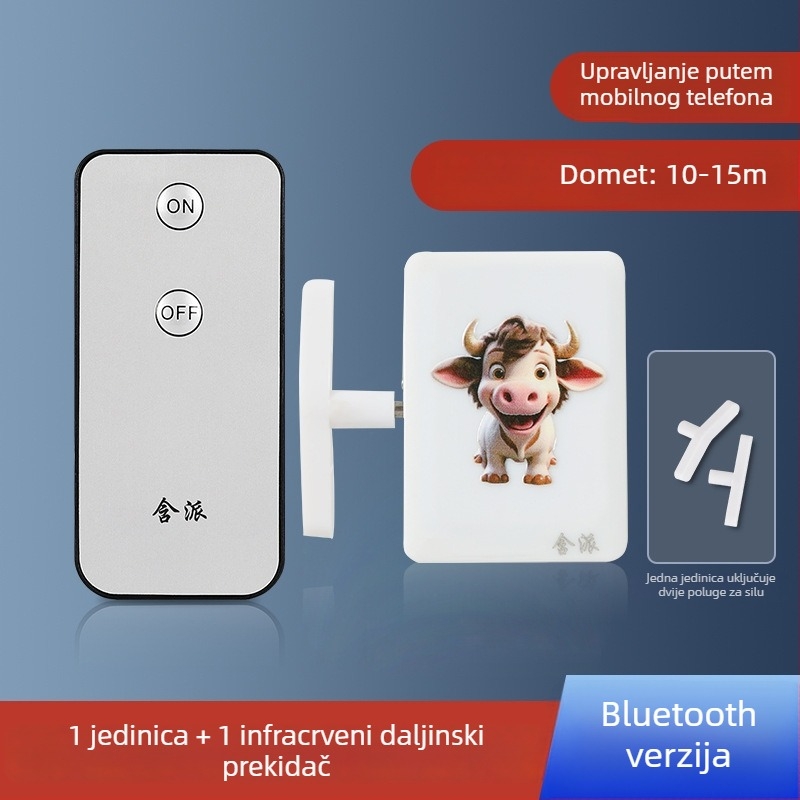Bluetooth daljinski prekidač za svjetlo s upravljanjem putem mobilne aplikacije — pametan kontroler za unutarnju upotrebu