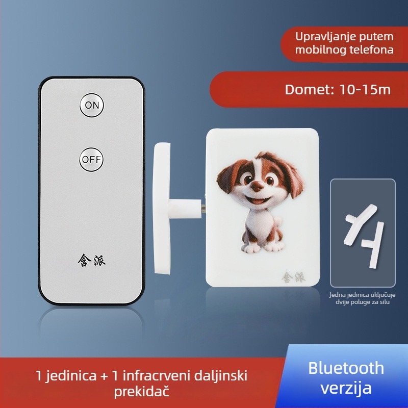 Bluetooth daljinski prekidač za svjetlo s upravljanjem putem mobilne aplikacije — pametan kontroler za unutarnju upotrebu