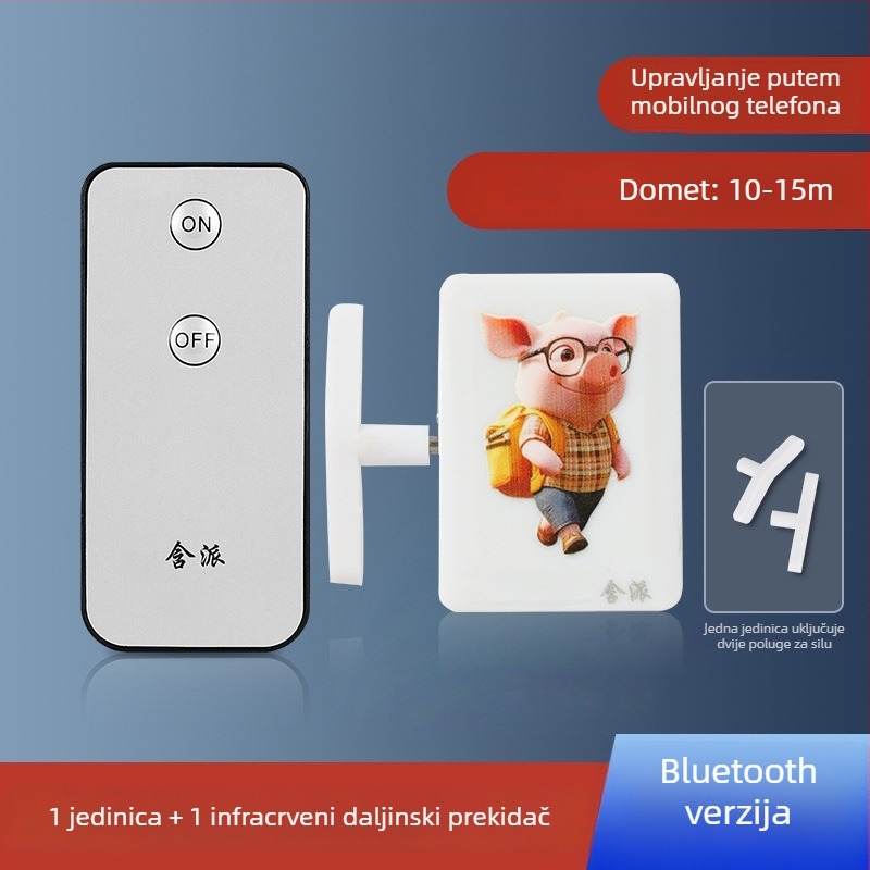 Bluetooth daljinski prekidač za svjetlo s upravljanjem putem mobilne aplikacije — pametan kontroler za unutarnju upotrebu