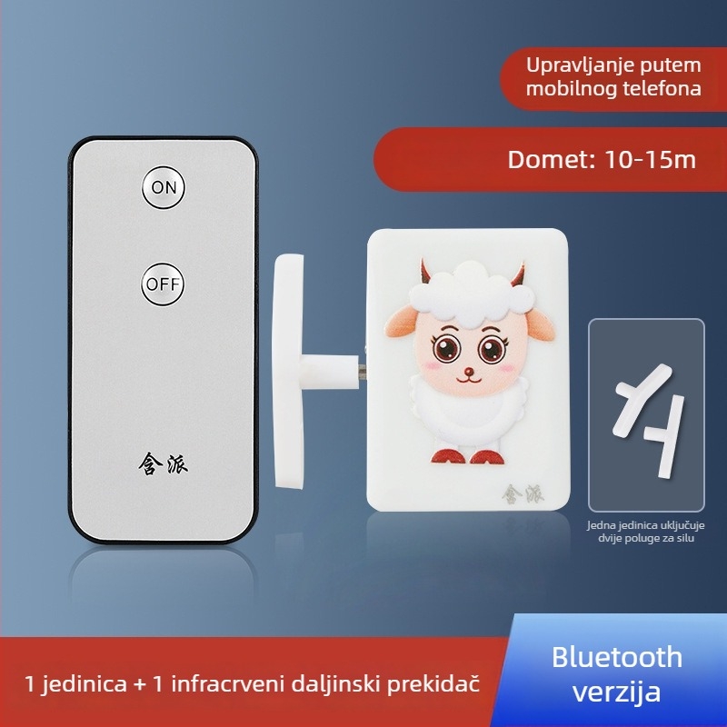 Bluetooth daljinski prekidač za svjetlo s upravljanjem putem mobilne aplikacije — pametan kontroler za unutarnju upotrebu