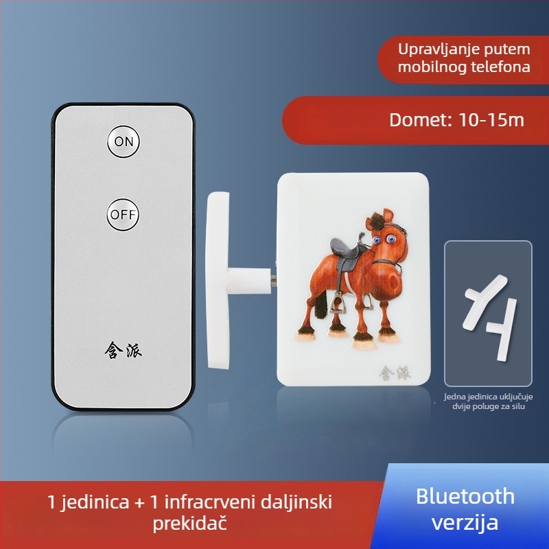 Bluetooth daljinski prekidač za svjetlo s upravljanjem putem mobilne aplikacije — pametan kontroler za unutarnju upotrebu