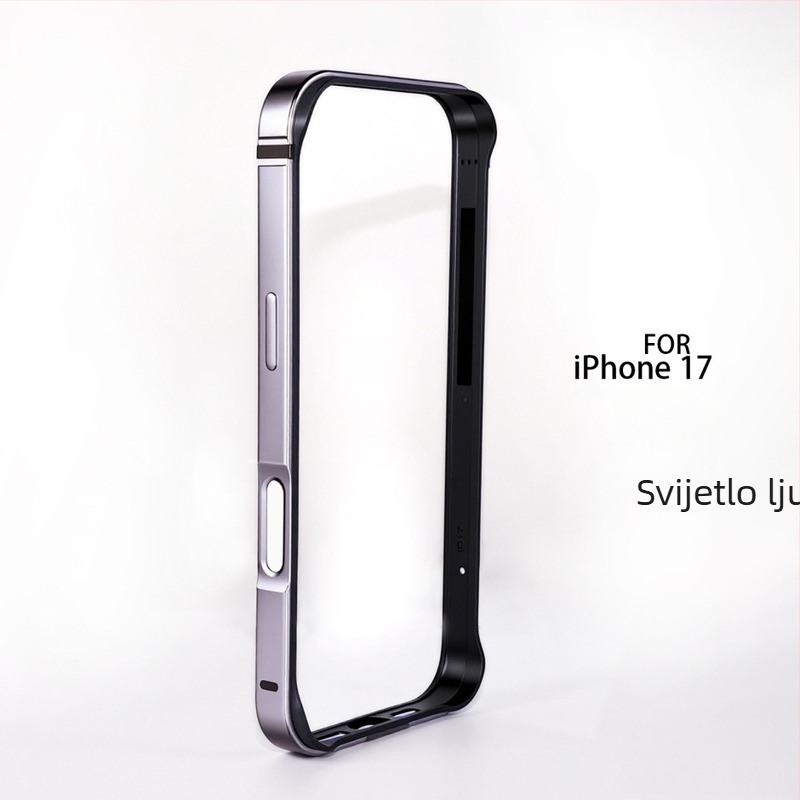 Metalni zaštitni okvir za iPhone 17 Pro i 17 Pro Max – otporan na pad, protuklizan, otporan na otiske prstiju, kreativni dizajn