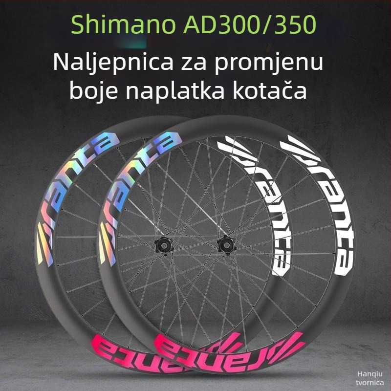 Naljepnice za hub s promjenom boje za Xidesheng Ad350/Ad300 – set kotača za cestovni bicikl