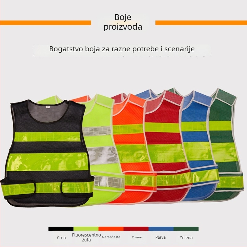 Reflektirajuća sigurnosna vesta za promet – autoškola, spašavanje, patrola, gradska uprava