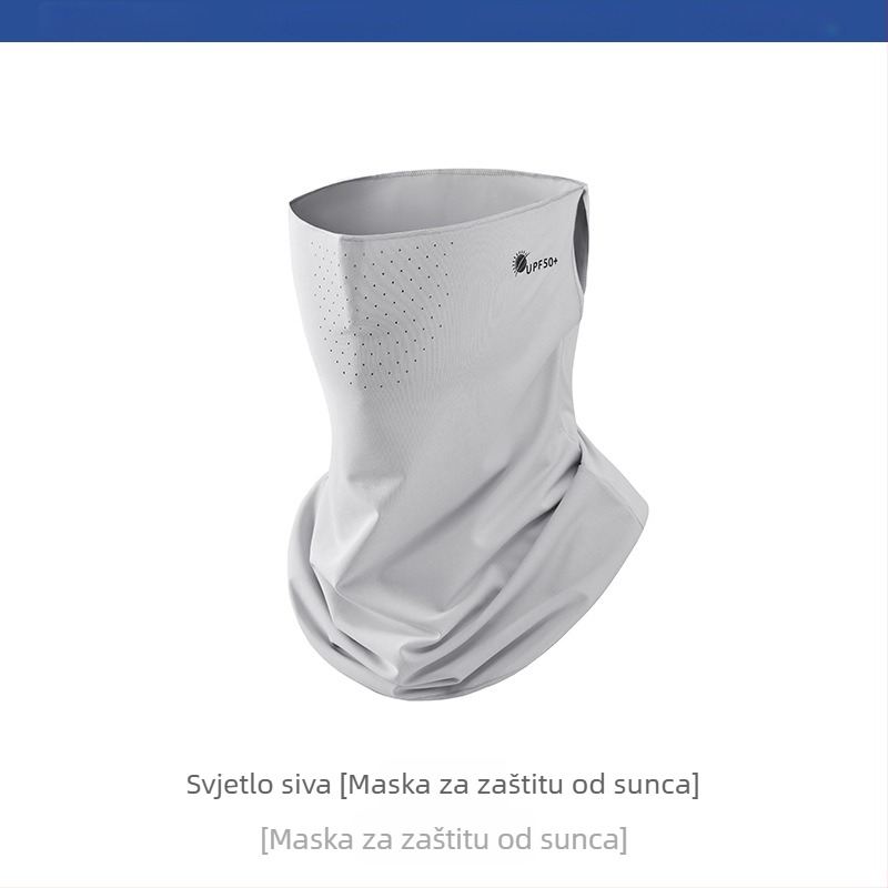 Ženski šal zaštite vrata s UV zaštitom, hladan Ice Silk materijal, za vanjsku vožnju biciklom i zaštitu lica