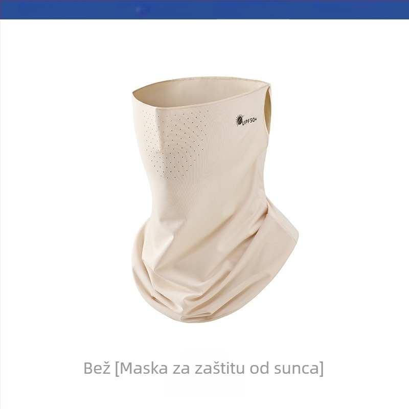 Ženski šal zaštite vrata s UV zaštitom, hladan Ice Silk materijal, za vanjsku vožnju biciklom i zaštitu lica