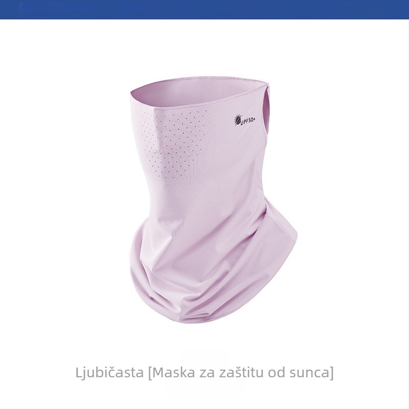 Ženski šal zaštite vrata s UV zaštitom, hladan Ice Silk materijal, za vanjsku vožnju biciklom i zaštitu lica