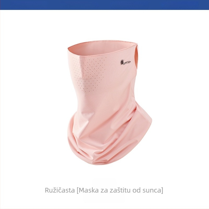 Ženski šal zaštite vrata s UV zaštitom, hladan Ice Silk materijal, za vanjsku vožnju biciklom i zaštitu lica