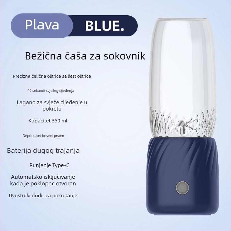 Nova prijenosna, punjiva, višenamjenska sokovnica za voće i povrće