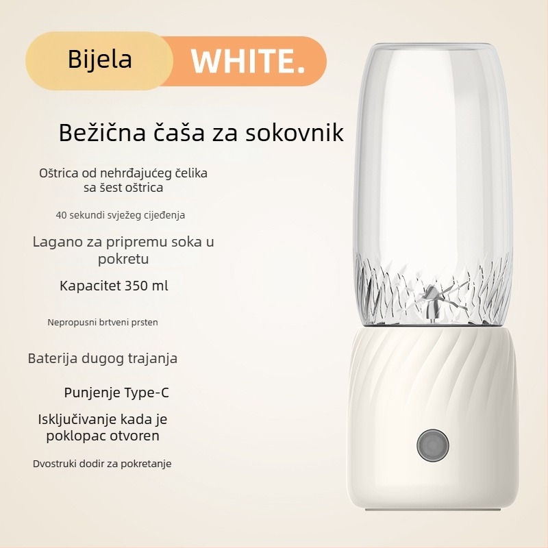 Nova prijenosna, punjiva, višenamjenska sokovnica za voće i povrće