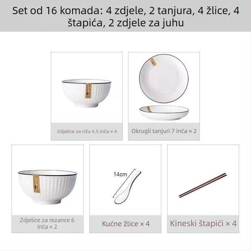 Keramičke tanjure za večeru i duboke zdjele za juhu s plutajućom teksturom površine, minimalistički skandinavski stil