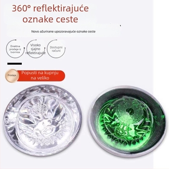 A3 kolčići očima mačke za cestu – 360° reflektirajuće staklene kuglice, sigurnost prometa, podignuti prometni znakovi