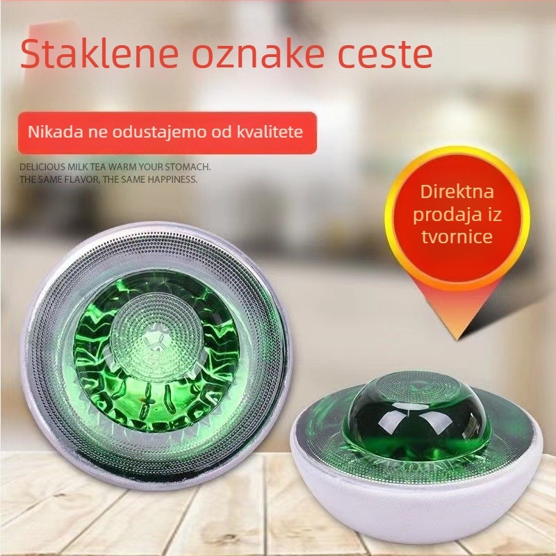 A3 kolčići očima mačke za cestu – 360° reflektirajuće staklene kuglice, sigurnost prometa, podignuti prometni znakovi