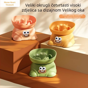 Miska za sporo hranjenje pasa, podignuta, protiv prevrtanja, protiv gušenja, za male i srednje pse, PP materijal