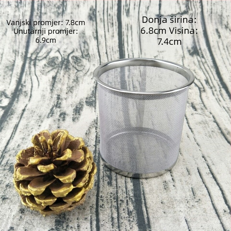 Filter za čajnik od nehrđajućeg čelika, fina mrežica za stakleni čajnik, dodatak za čajni set