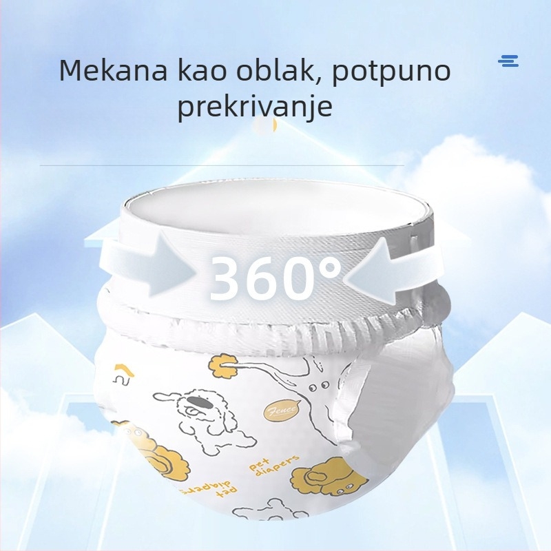 Pelene za pse za mužjake i ženkice, higijenske gaćice za kućne ljubimce, pelene za male pudle, pogodne i za velike uzraste poput Zlatnog retrivera