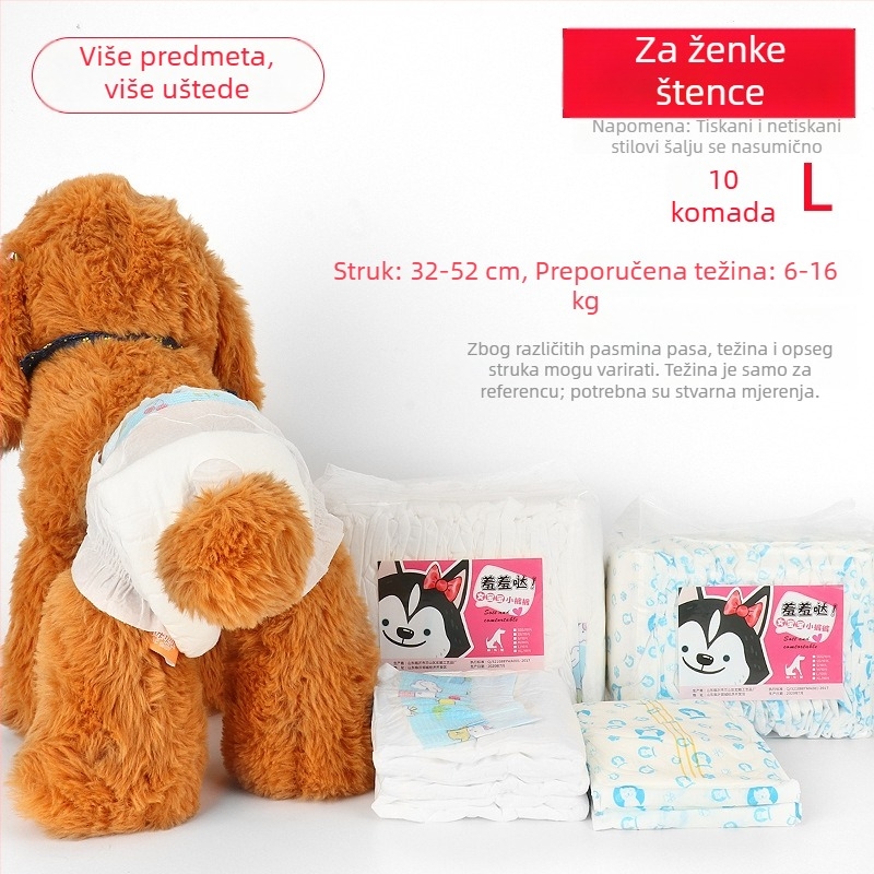Pseće pelene za menstrualni ciklus