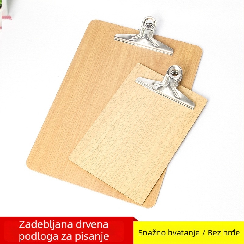 A4 drveni klips za pisanje, A5 klip za meni, 32K mapa, debeli podložak, leptir klips