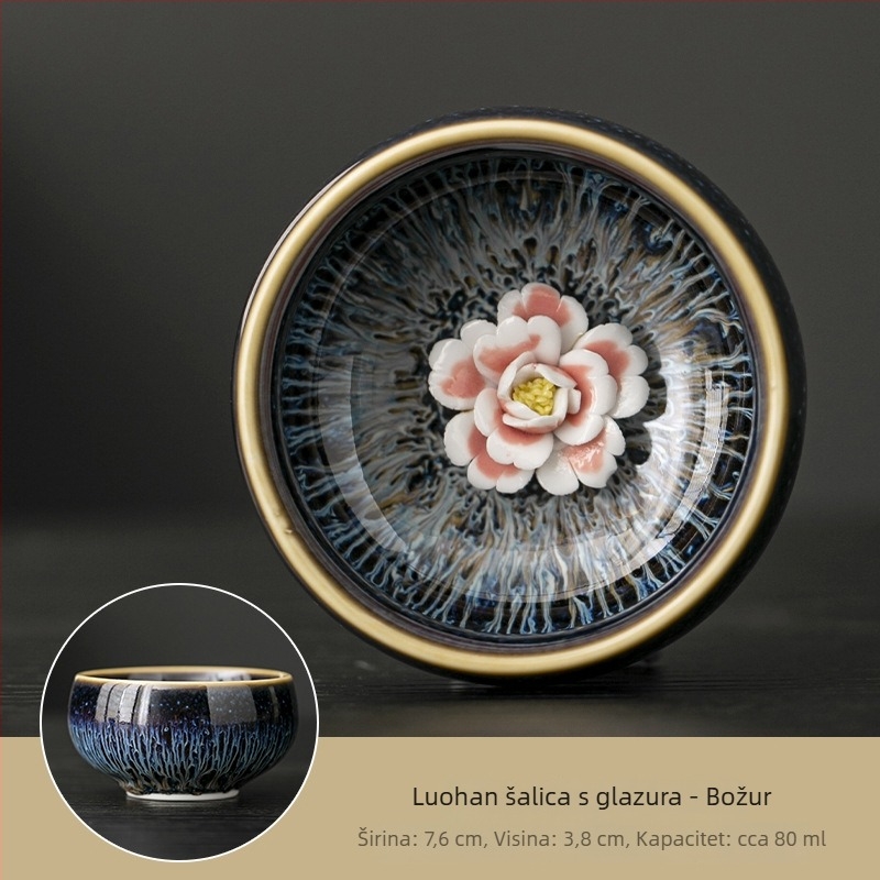 Porcelanska Kung Fu šalica za čaj, jedan komad, vintage elegantan dizajn kineskog stila