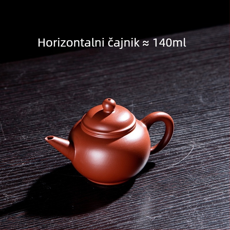 Čajnik od ljubičaste pijeskovite gline, ručno izrađen od učenika, Dahongpao čajnik, potpuno ručna izrada, mali za kućnu upotrebu
