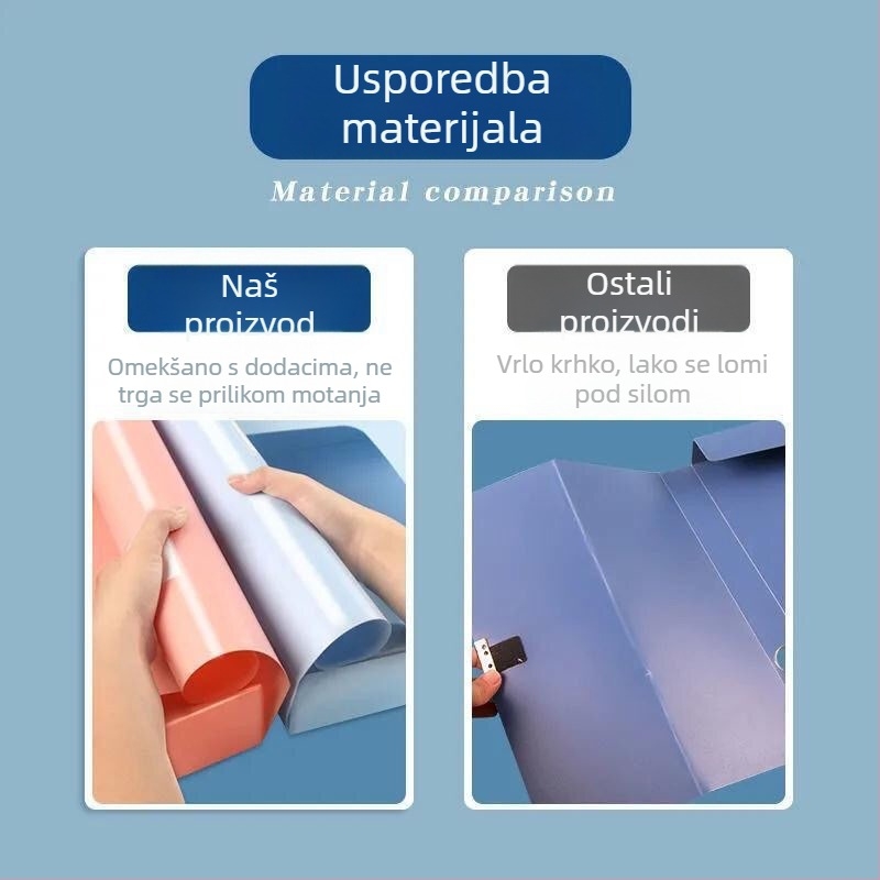 Morandi sklopiva kutija za dokumente, plastična kutija formata A4