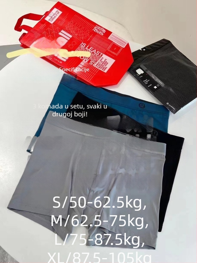 Muški darovni paket donjeg rublja, ultra tanke, prozračne bokserice briefs, U-oblik, osvježavajući osjećaj