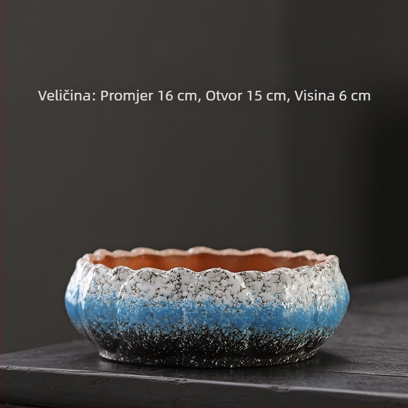 Keramička velika čajna zdjela za Gongfu ceremoniju, set čaja, čistač čajnih šalice, vintage vodena posuda, Zen dodaci za čajnu ceremoniju