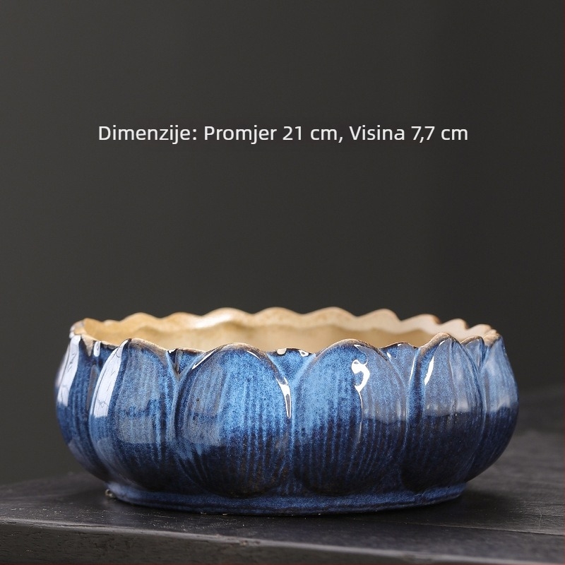 Keramička velika čajna zdjela za Gongfu ceremoniju, set čaja, čistač čajnih šalice, vintage vodena posuda, Zen dodaci za čajnu ceremoniju