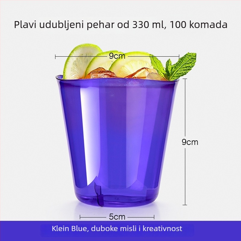 Petunija šareni avionski stil šalice, Instagram stil, jednokratna PS plastična čaša, zapremina 30–135 ml