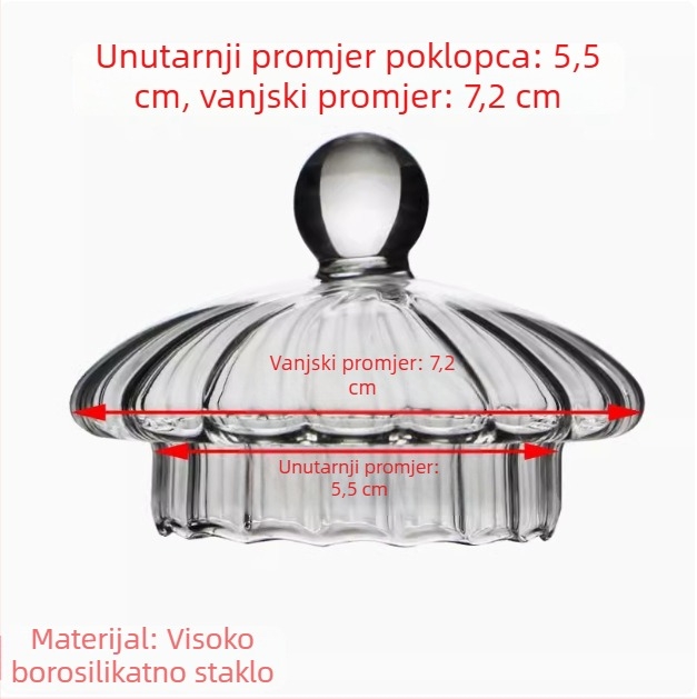 Staklena unutarnja kapica za čajnik