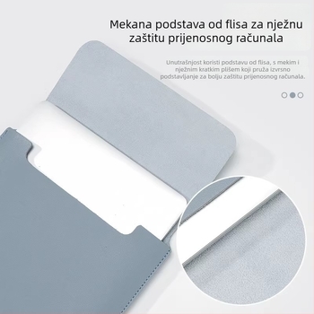 PU kožna unutarnja torba za tablet i laptop, vodootporna zaštitna navlaka, prijenosna podloga za miš, dvostruka unutarnja torba
