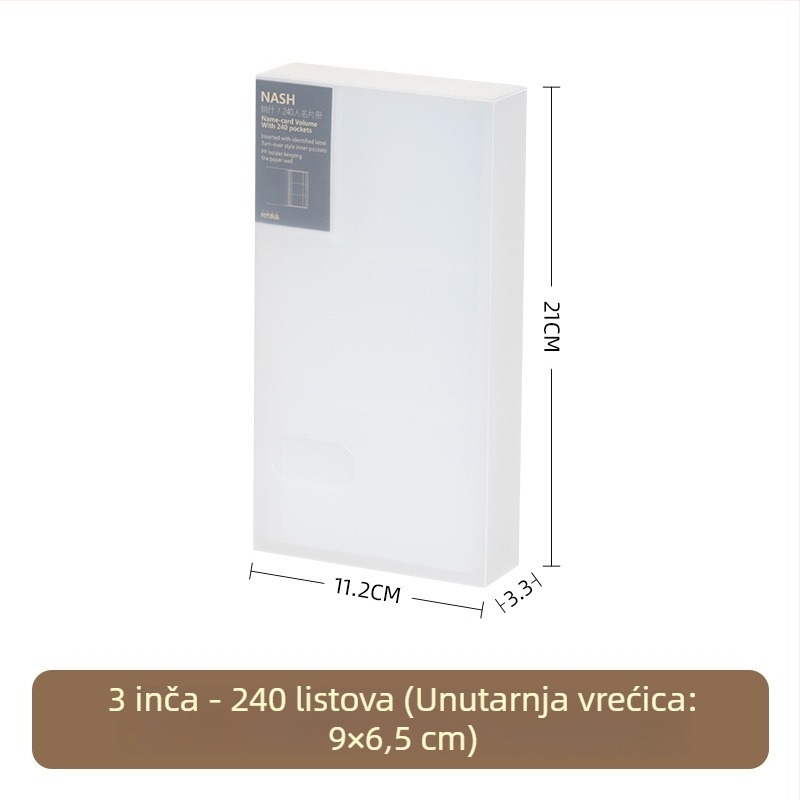 Polaroid fotoalbum velike kapacitete, plastični spremnik za fotografije i kartice, stranice s četverostrukim rasporedom