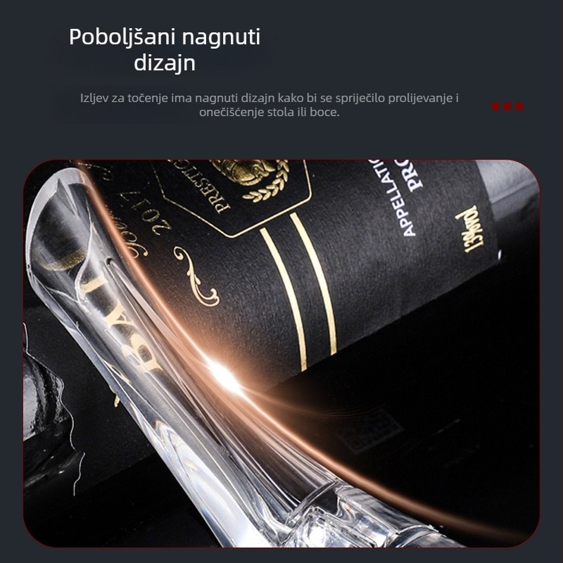 Dekanter s kljunom orla za brzo aeriranje vina – akrilni izljev s dugim otvorom za crveno vino