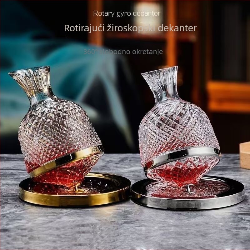 Saint Mes kristalni set za vino: decanter i čaše za crveno vino uz šampanjsku kulu