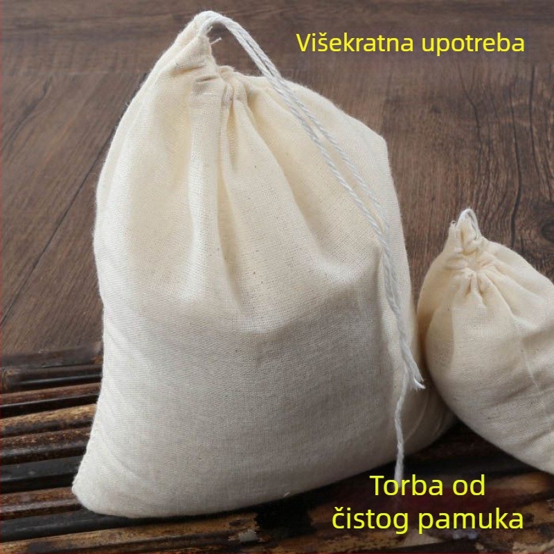 Filter vrećica za sojino mlijeko s finom gazom – vrećica za filtriranje, kuhanje, marinadu i punjenje; kuhinjski alat za izradu tofua