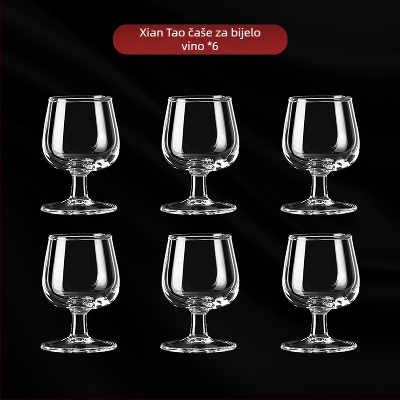 Set čaša Xiantao za Baijiu i vino, kućna upotreba, lagani luksuz, visoke čaše za vino i odjeljivač pića