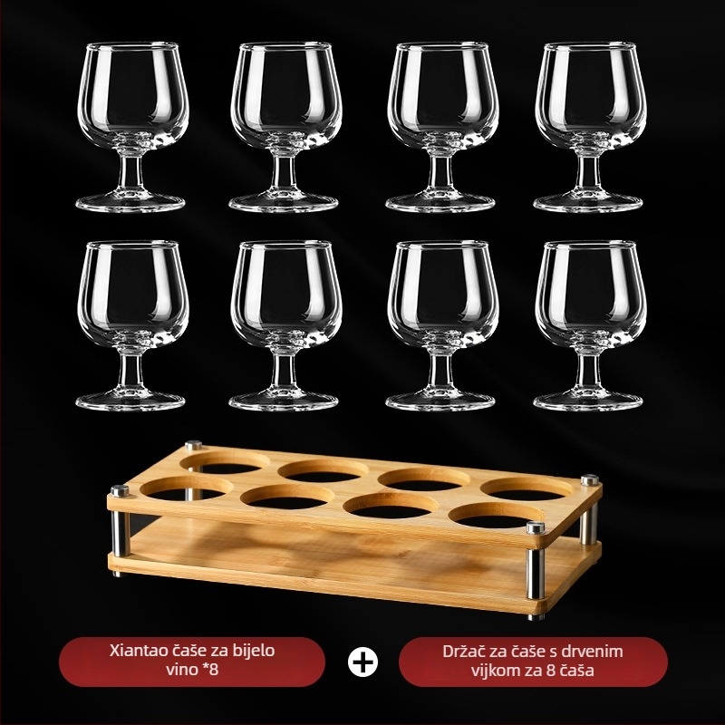 Set čaša Xiantao za Baijiu i vino, kućna upotreba, lagani luksuz, visoke čaše za vino i odjeljivač pića