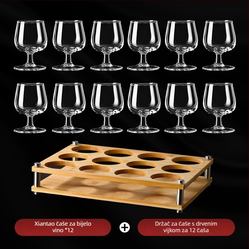 Set čaša Xiantao za Baijiu i vino, kućna upotreba, lagani luksuz, visoke čaše za vino i odjeljivač pića