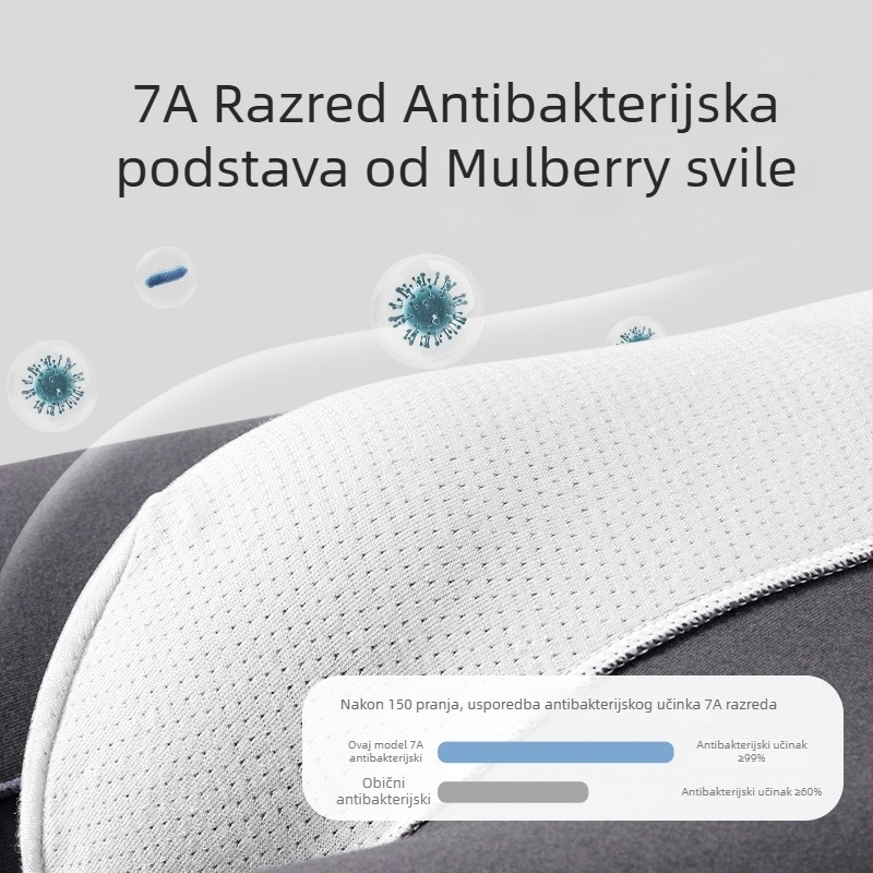 Muške bešivne pamukaste gaćice, prozračne i antibakterijske, s dizajnom blok boja