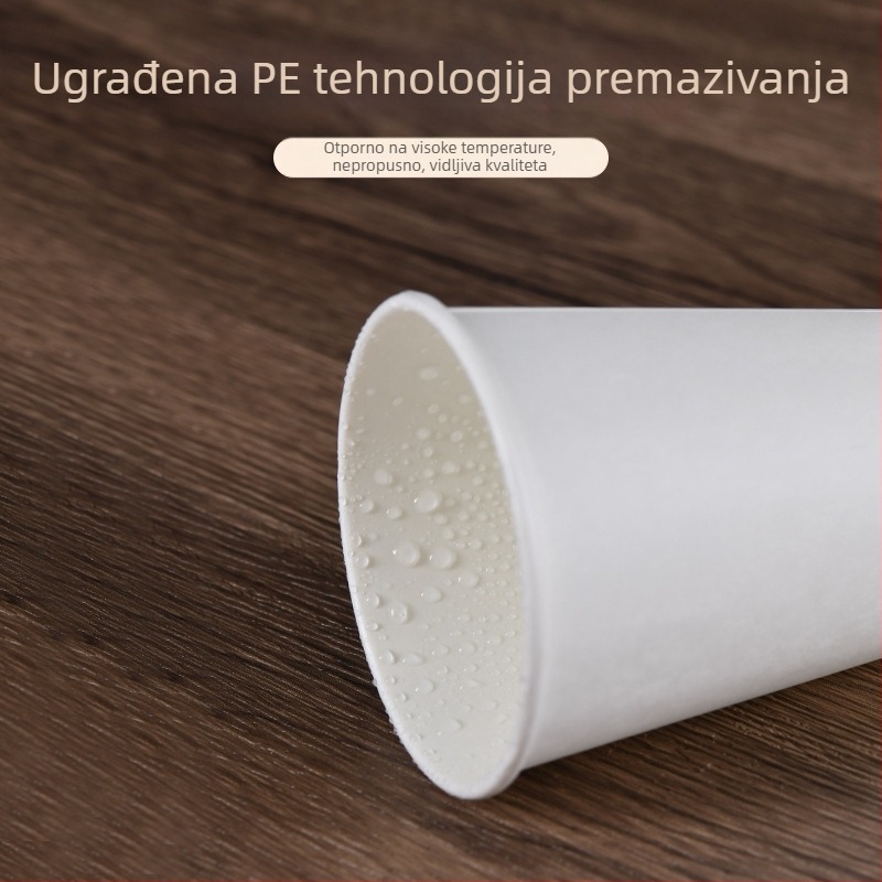 Jednokratne mini papirnate čaše, bijele boje, čaše za degustaciju, 30 ml