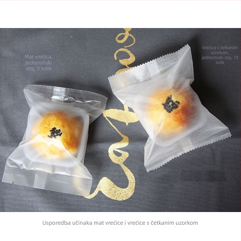 Vrećice za brtvljenje Festivala Srednje jeseni, 50 kom. akordeonskih vrećica za kekse, pakiranje za ananas tortu i mooncake, pojedinačno pakirano, brušeni završni sloj jajnog žumanjka