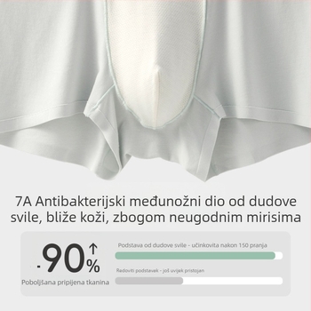 Antibakterijsko muško donje rublje, Tencel Modal, 80 vlakna, prozračan, s Lycrom, bokserice srednje visine, bez šavova